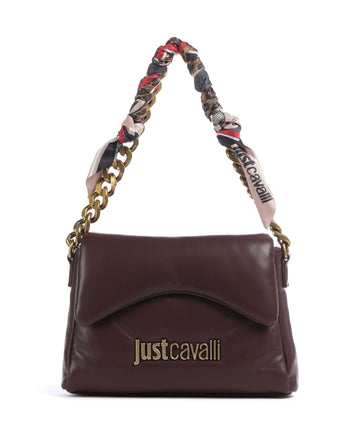 Just Cavalli Puffy Foulard Shoulder bag dark purple