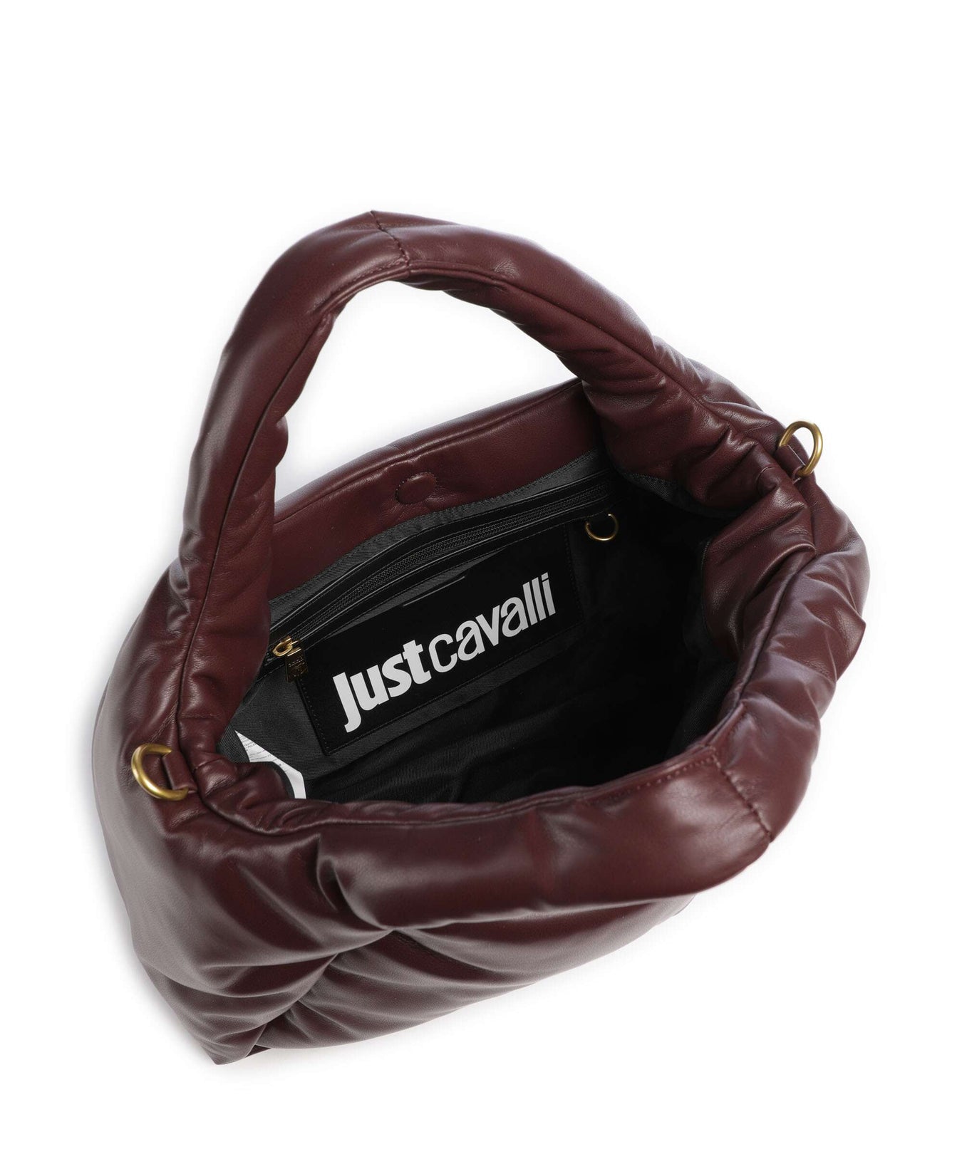 Just Cavalli Puffy Foulard Handbag dark purple