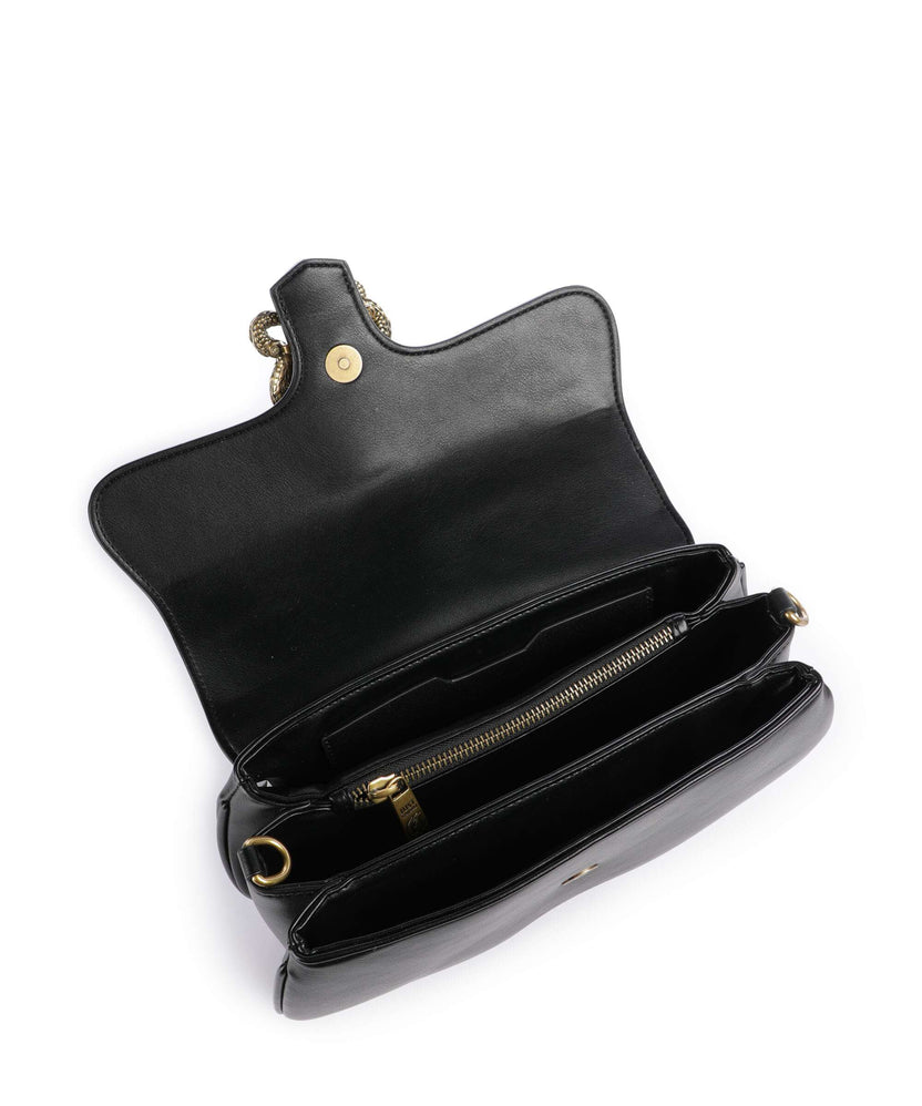 Just Cavalli Iconic Snakes Shoulder bag black