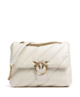 Pinko Love Puff Big Taška přes rameno bianco seta/antique gold