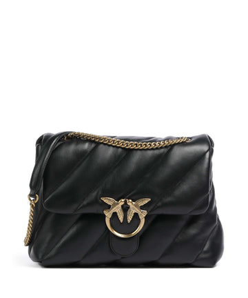 Pinko Love Puff Big Taška přes rameno nero/antique gold