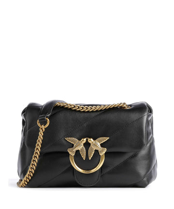 Pinko Love Puff Mini Taška přes rameno nero/antique gold