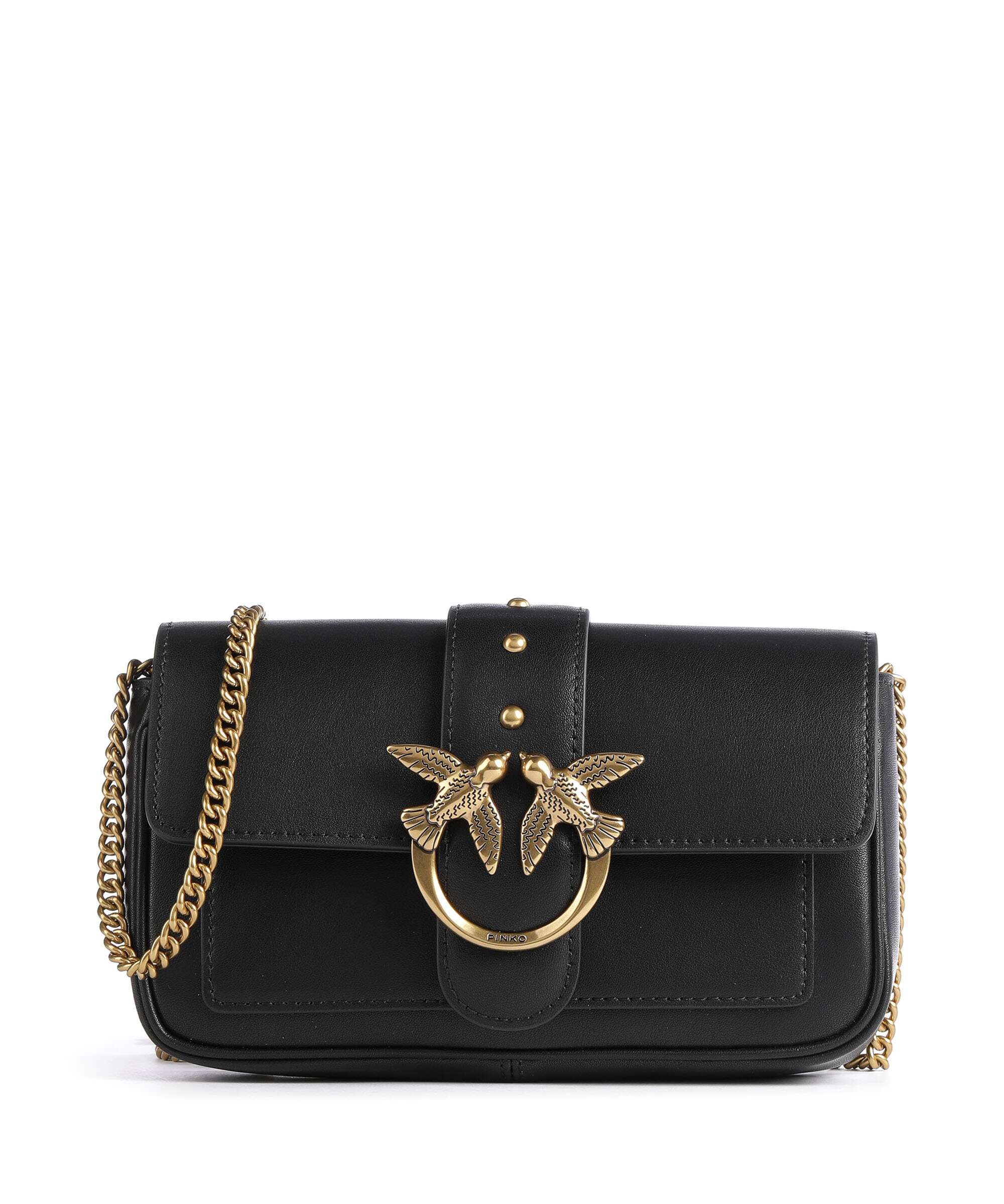 Pinko Love One Pocket Wallet nero/antique gold