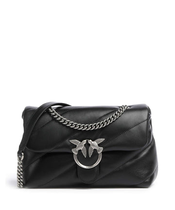 Pinko Love Puff Classic Taška přes rameno nero/old silver