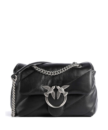 Pinko Love Puff Mini Taška přes rameno nero/old silver