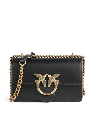 Pinko Love One Mini Taška přes rameno nero/antique gold
