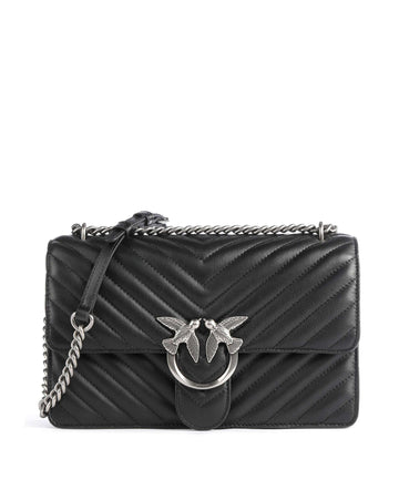 Pinko Love One Classic Taška přes rameno nero/old silver