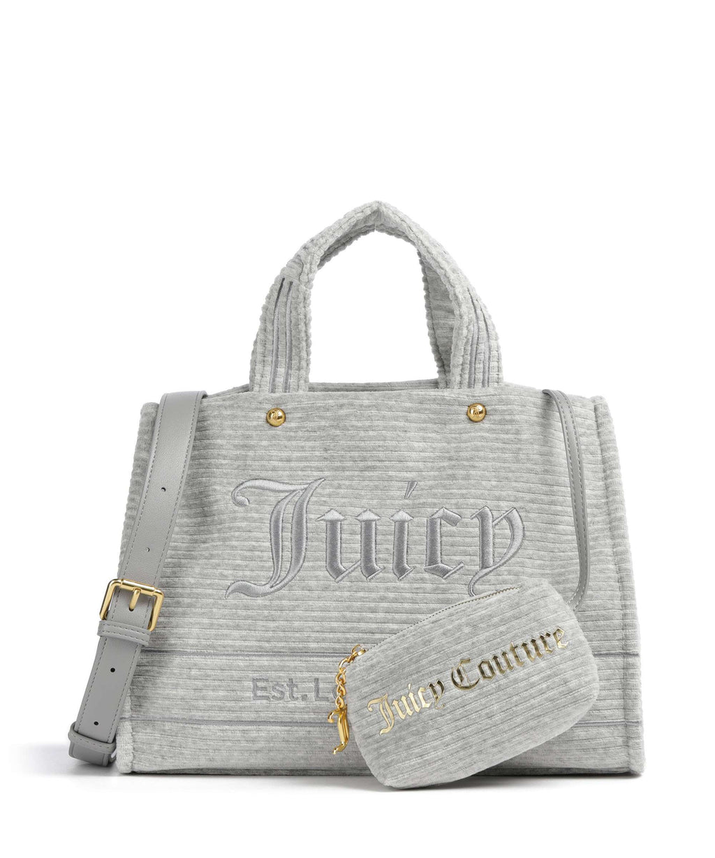 Juicy Couture Iris Velvet M Handbag silver marl