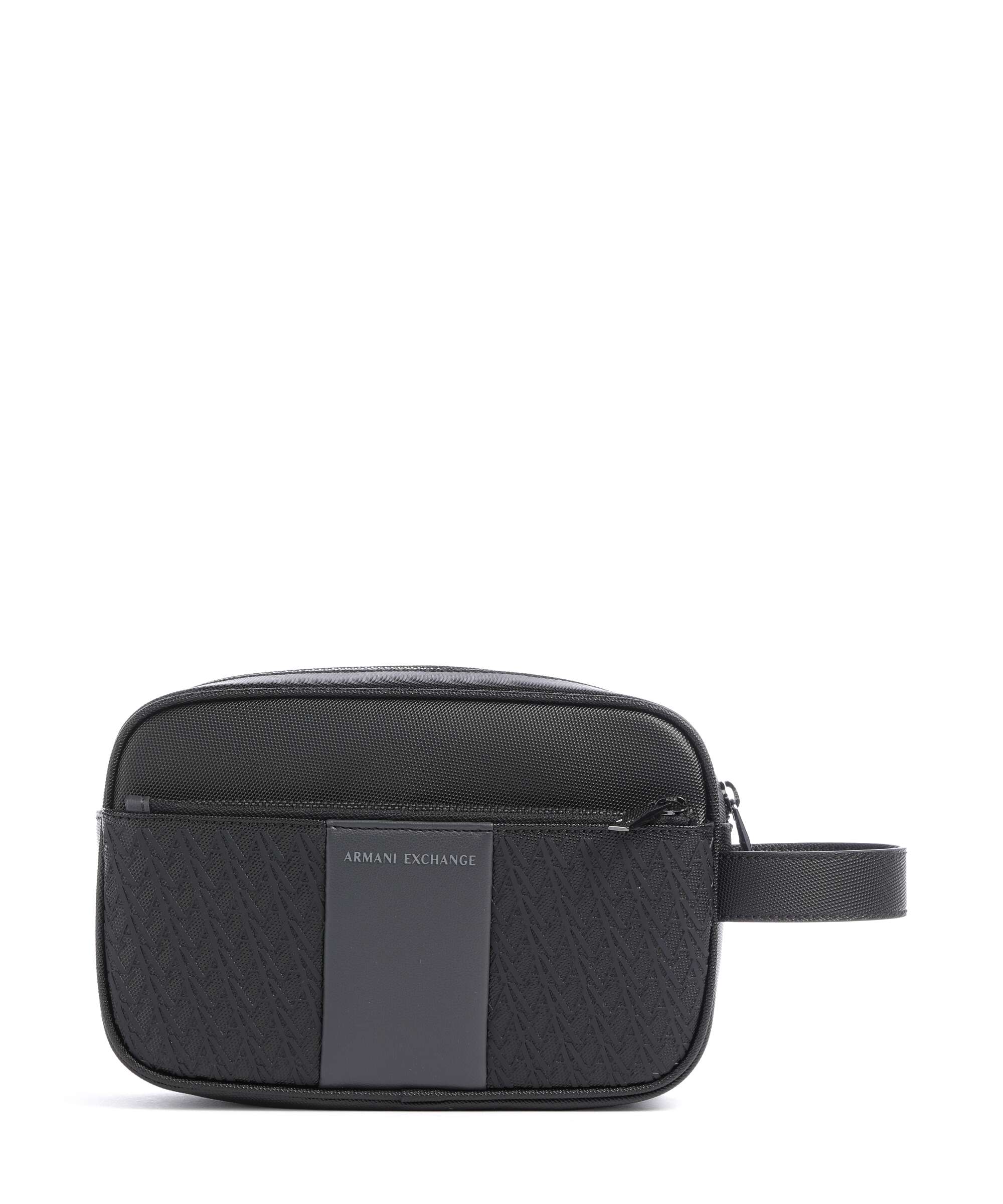 Armani Exchange William Toiletry bag black/forged iron