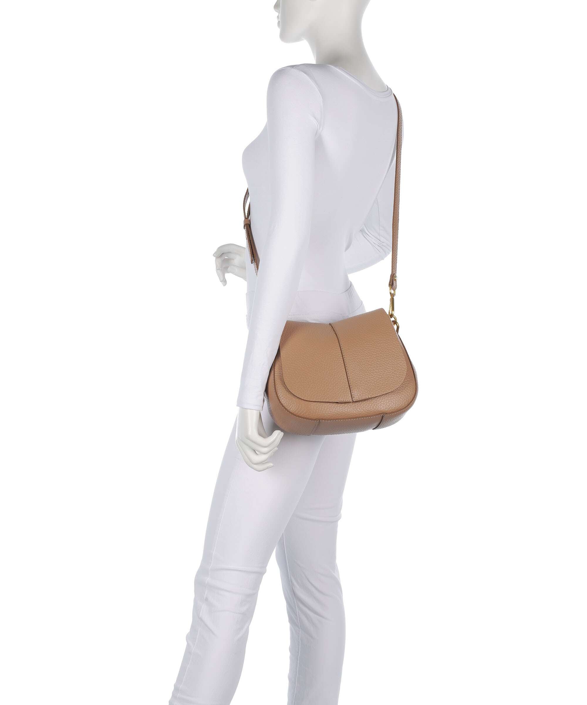 Gianni Chiarini Helena Round Shoulder bag clay