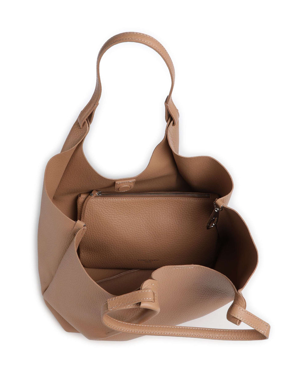 Gianni Chiarini Dua L Hobo bag clay