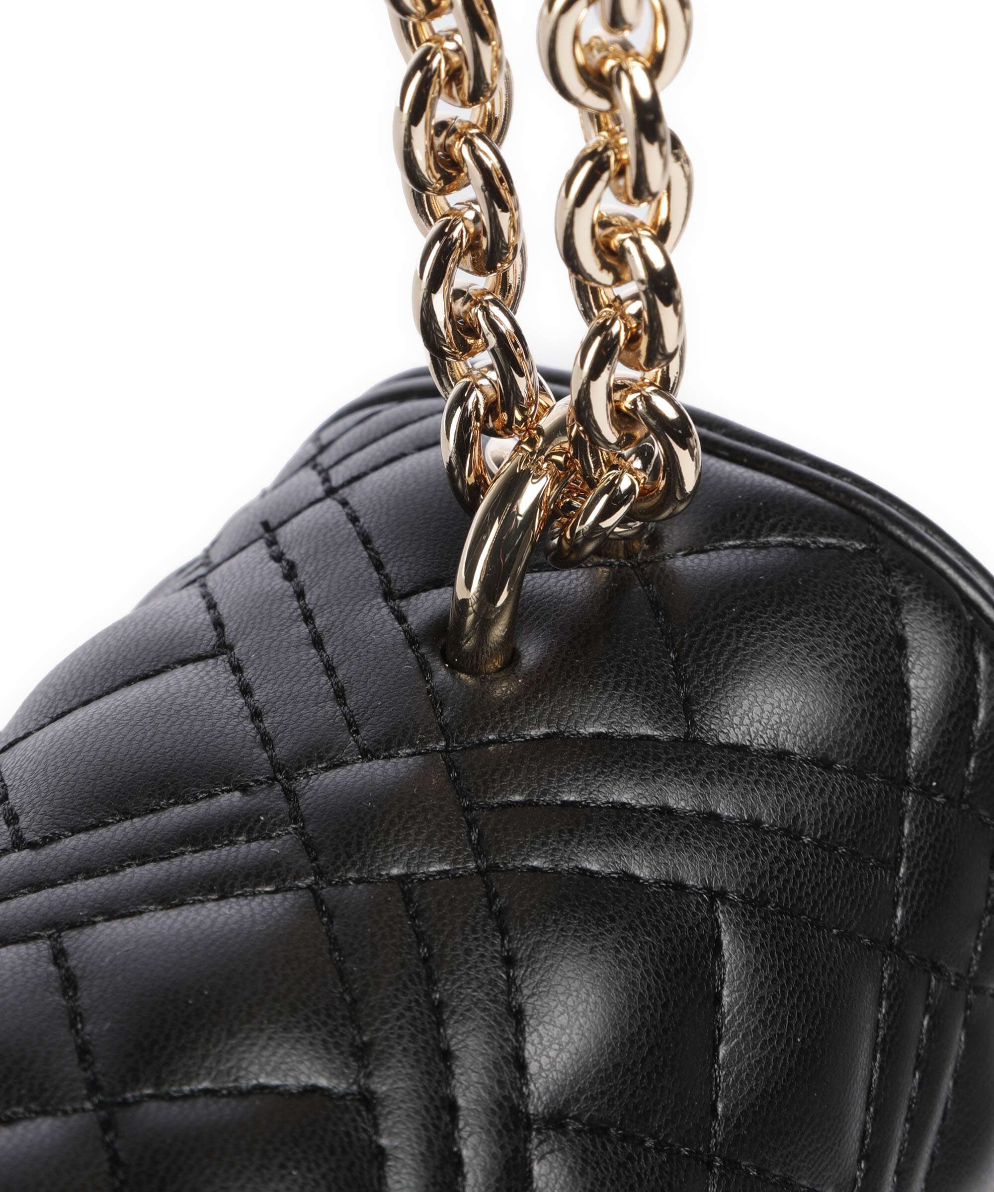 Love Moschino Quilted Laminated Shoulder bag nero