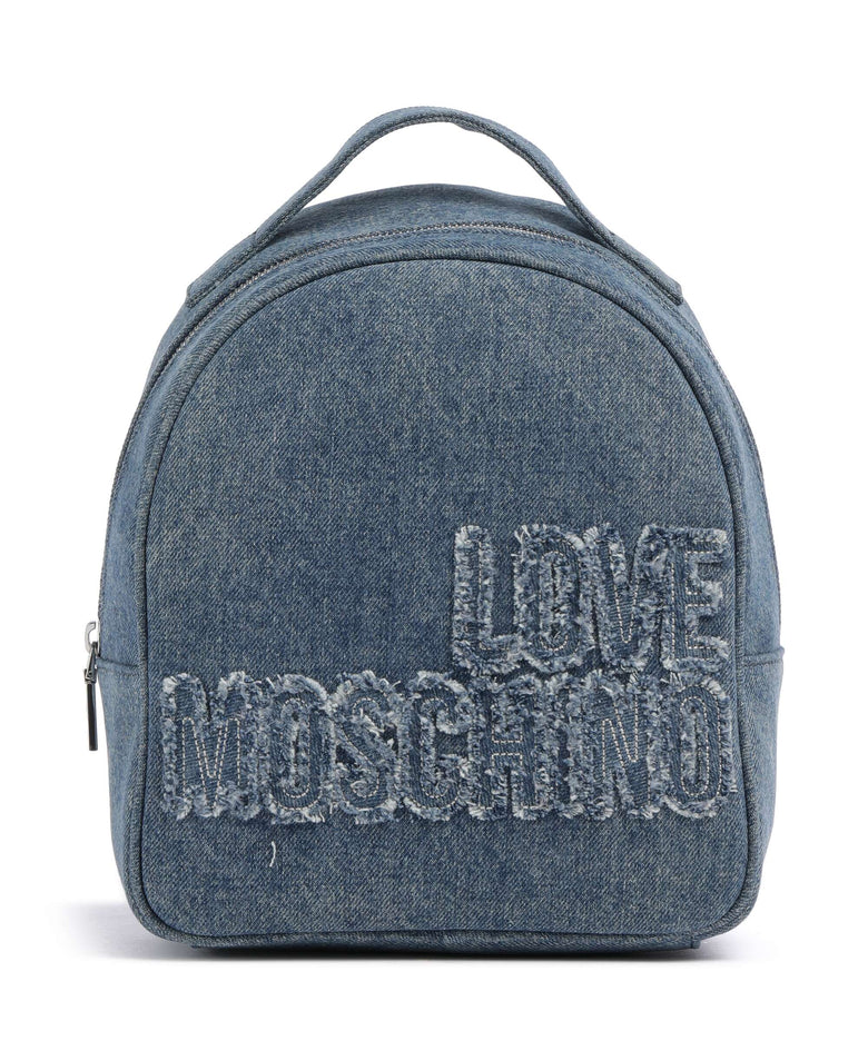 Love Moschino Denim Backpack blu