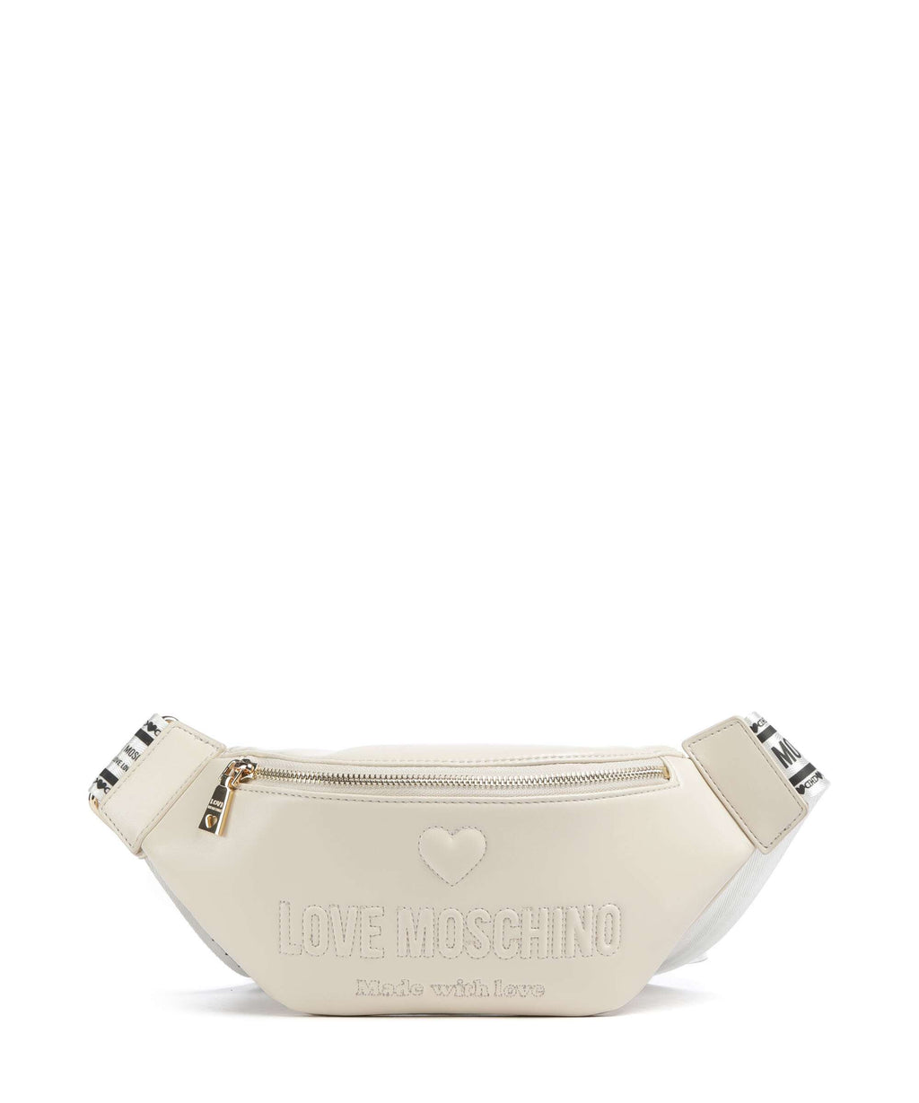Love Moschino Ember Fanny pack avorio