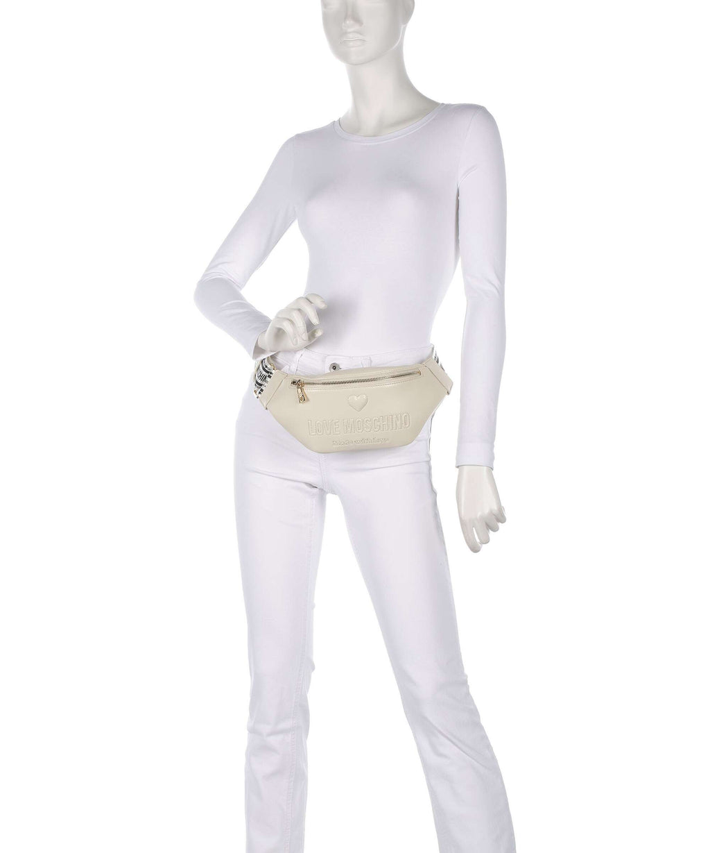 Love Moschino Ember Fanny pack avorio