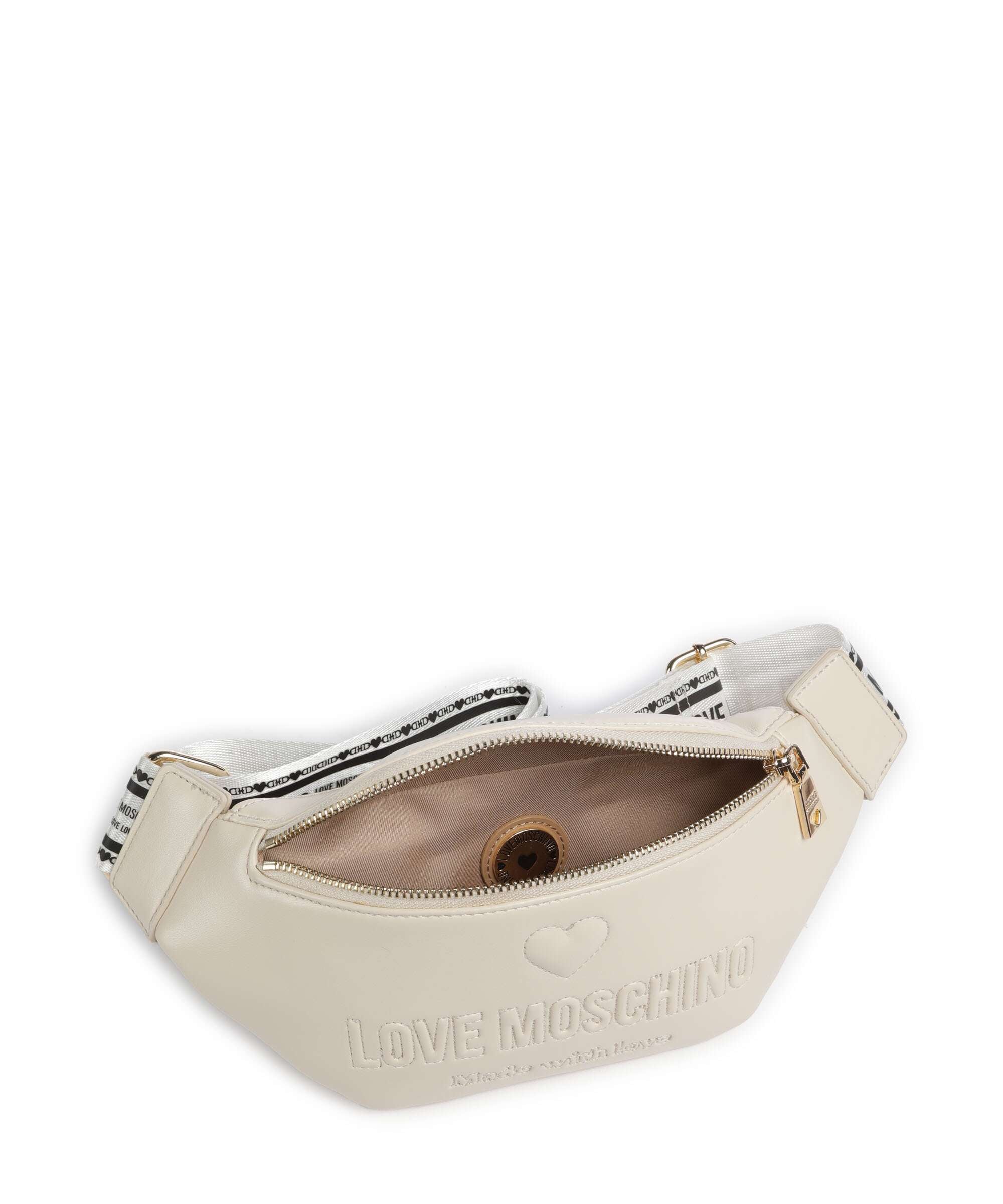 Love Moschino Ember Fanny pack avorio
