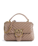 Pinko Love Lady Puff Mini Kabelka biscotto zenzero/antique gold