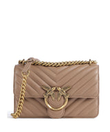 Pinko Love One Mini Taška přes rameno biscotto zenzero/antique gold