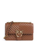 Pinko Love One Classic Taška přes rameno marrone/leone/antique gold