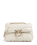 Pinko Love Puff Classic Taška přes rameno bianco seta/antique gold