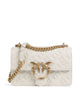 Pinko Love One Mini Taška přes rameno bianco seta/antique gold