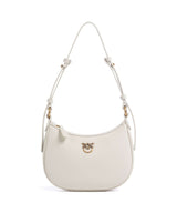 Pinko Half Moon Baby Taška přes rameno bianco seta/antique gold