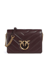 Pinko Love Click Classic Kabelka přes rameno uva di catawba/antique gold