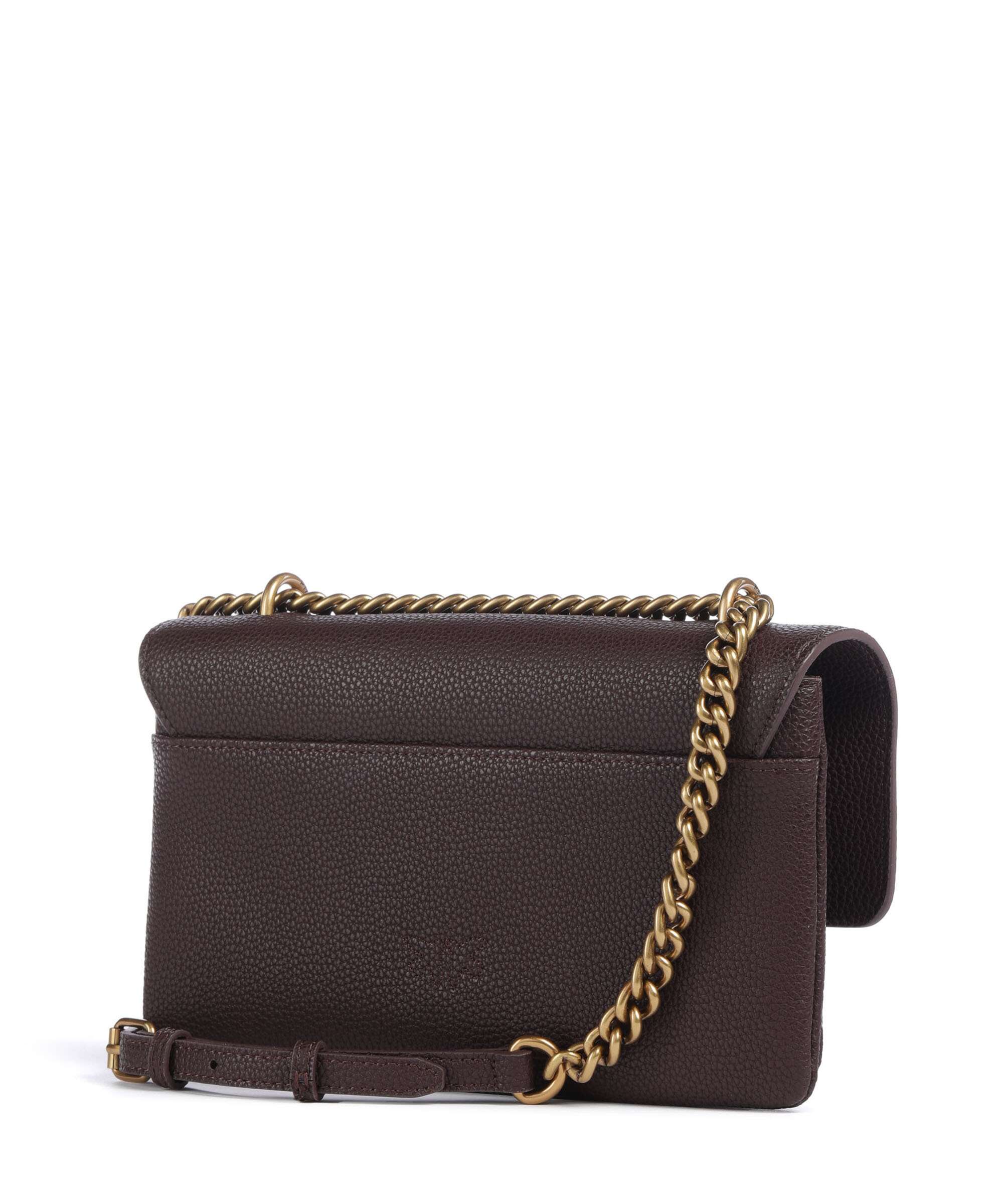 Pinko Love Soft Mini Shoulder bag uva di catawba/antique gold