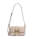 Pinko Love One Mini Slouchy Taška přes rameno beige/grigio fumo/antique gold
