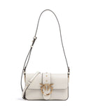 Pinko Love One Mini Slouchy Taška přes rameno bianco seta/antique gold