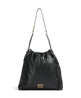 Pinko Extra Slouchy Bucket kabelka nero/antique gold