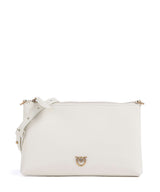 Pinko Flat Mini Kabelka přes rameno bianco seta/antique gold