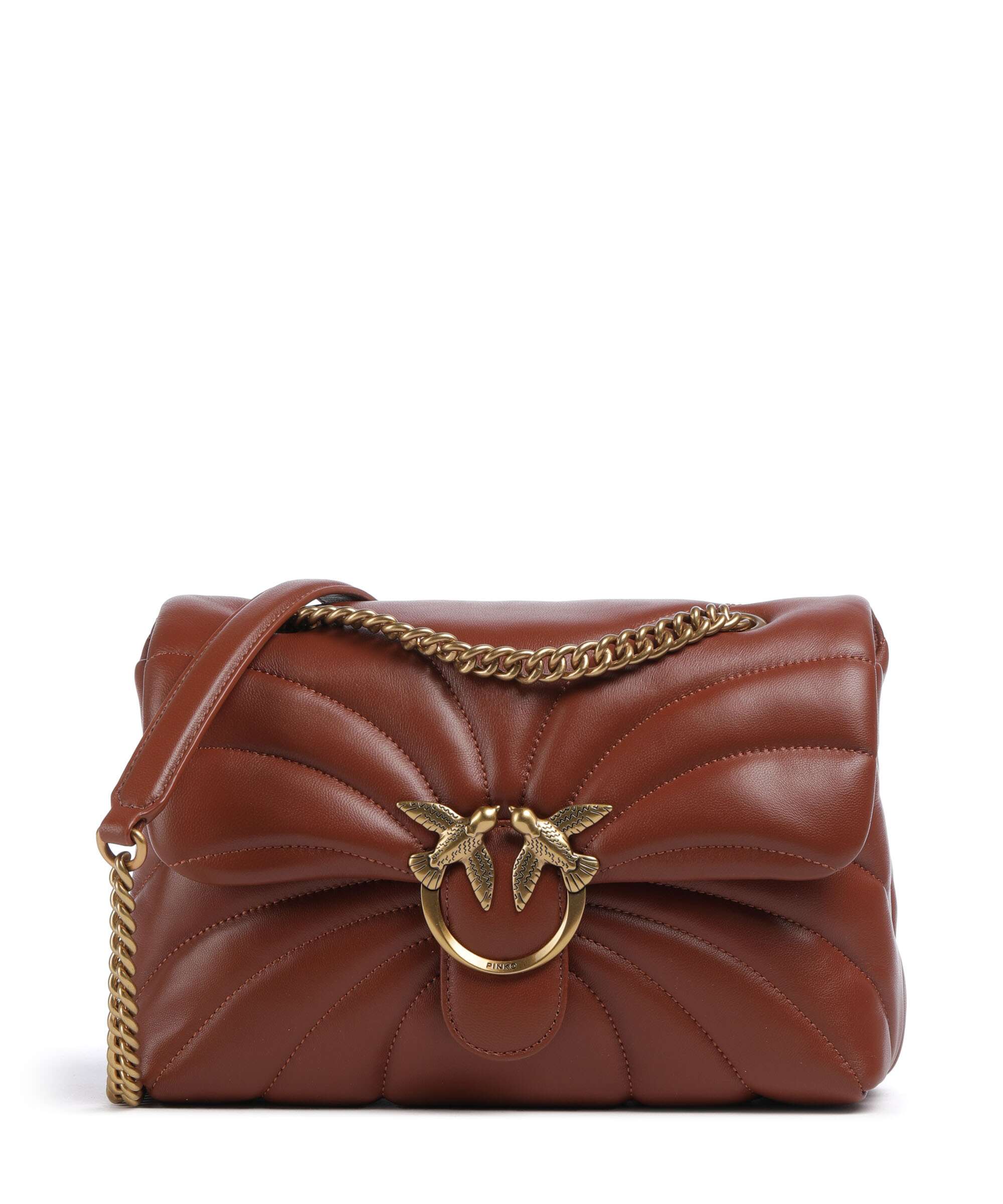 Pinko Love Puff Classic Shoulder bag arabo/antique gold