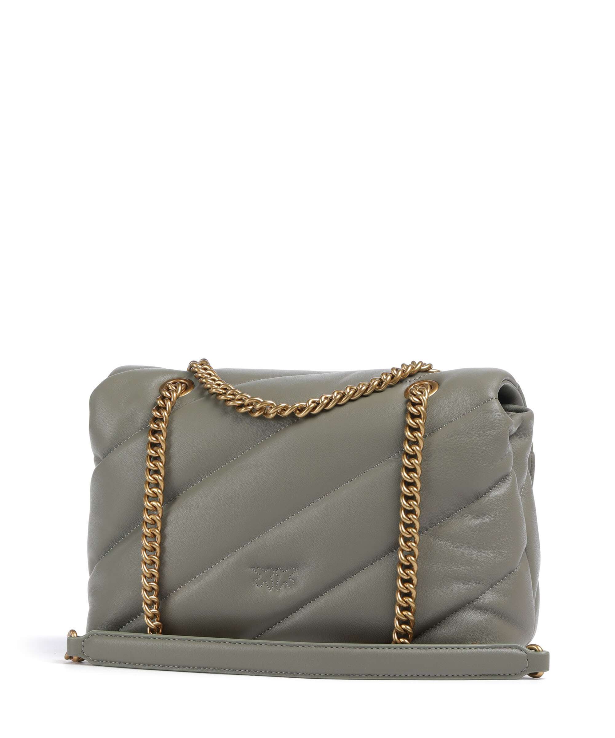 Pinko Love Puff Classic Shoulder bag verde vertiver/antique gold