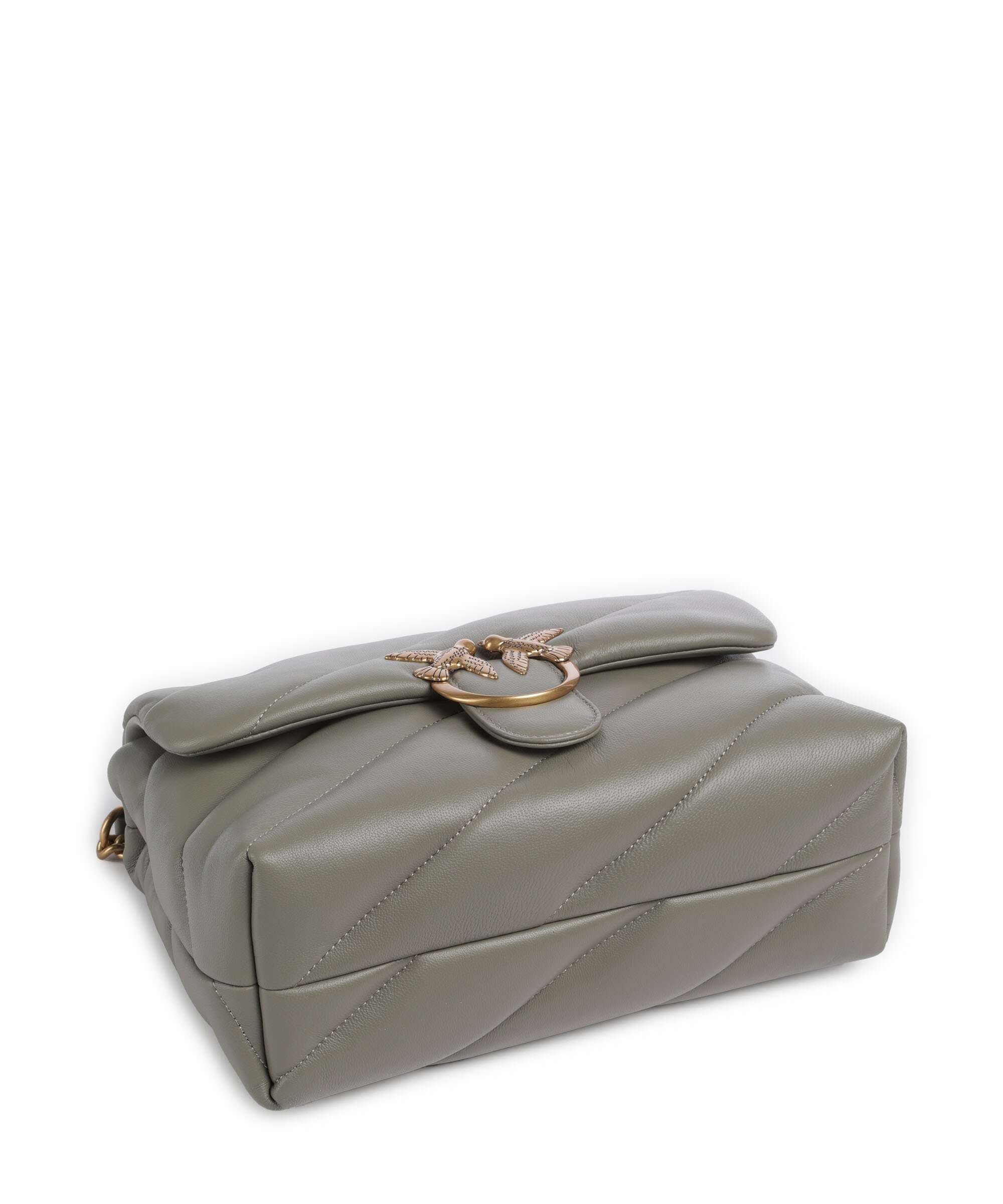 Pinko Love Puff Classic Shoulder bag verde vertiver/antique gold