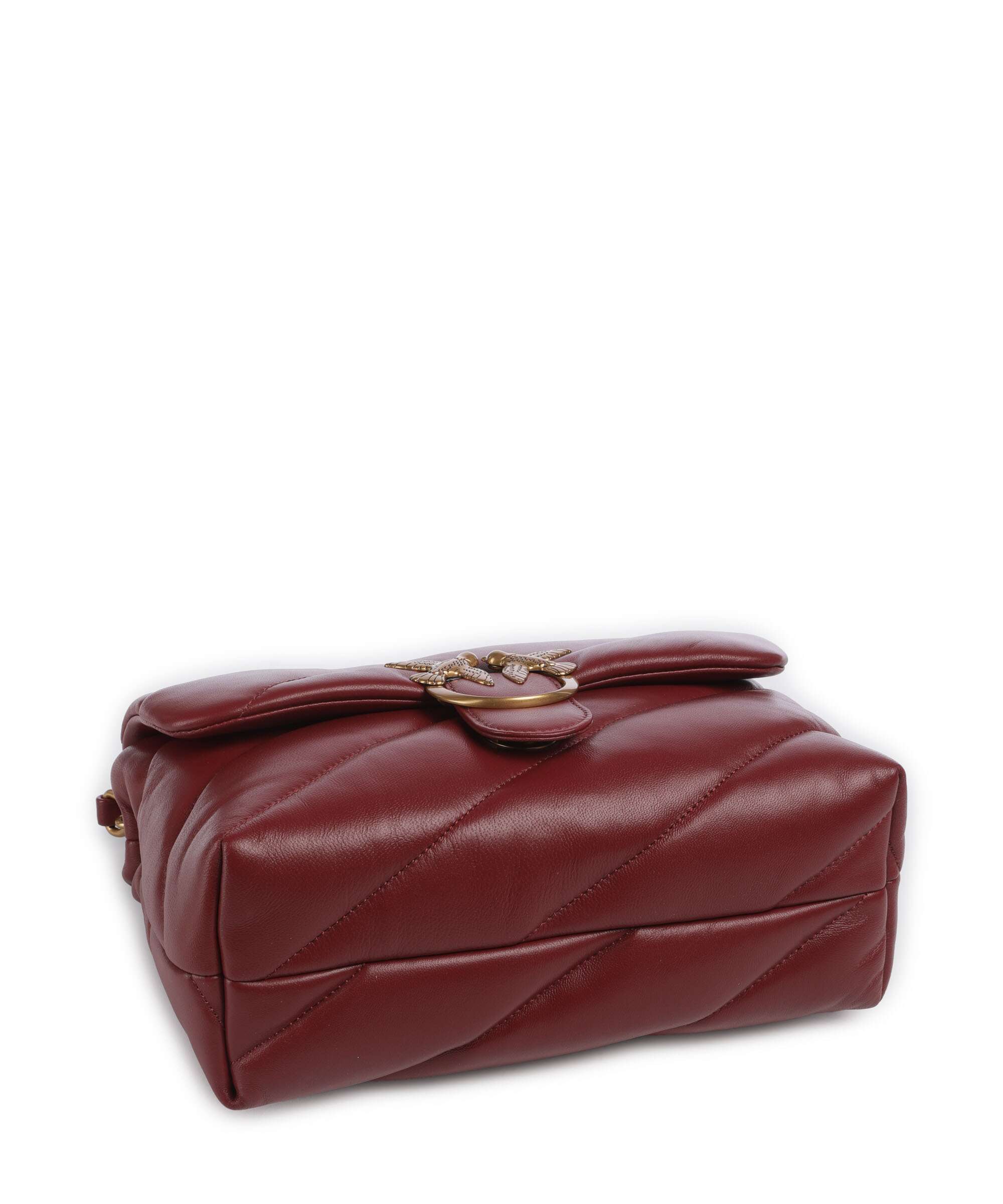 Pinko Love Puff Classic Shoulder bag bordeaux merlot/antique gold