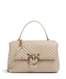 Pinko Love Lady Puff Big Kabelka beige/grigio fumo/antique gold