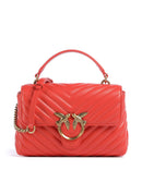 Pinko Love Lady Puff Mini Handbag rosso mandarino/antique gold