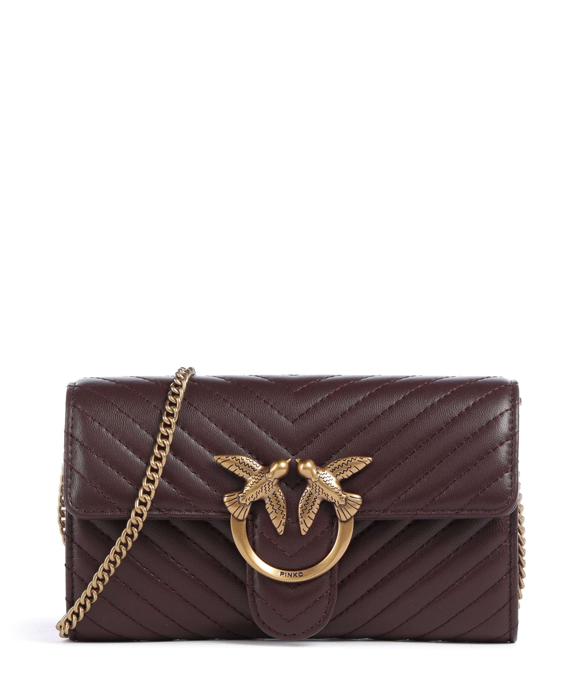Pinko Love One Wallet uva di catawba/antique gold