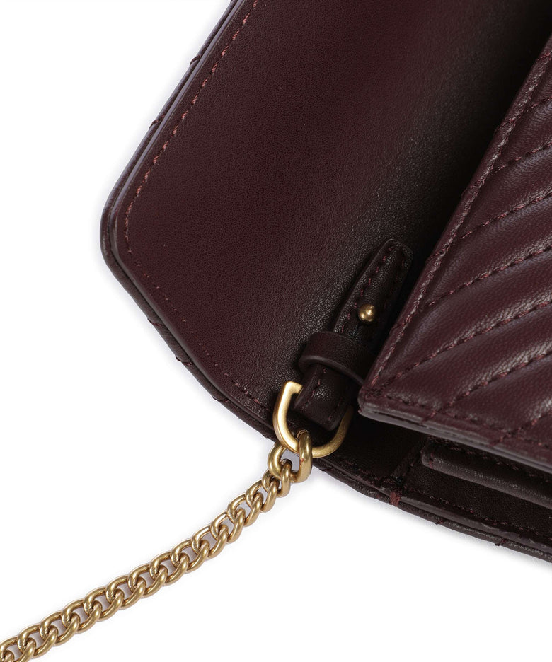 Pinko Love One Wallet uva di catawba/antique gold