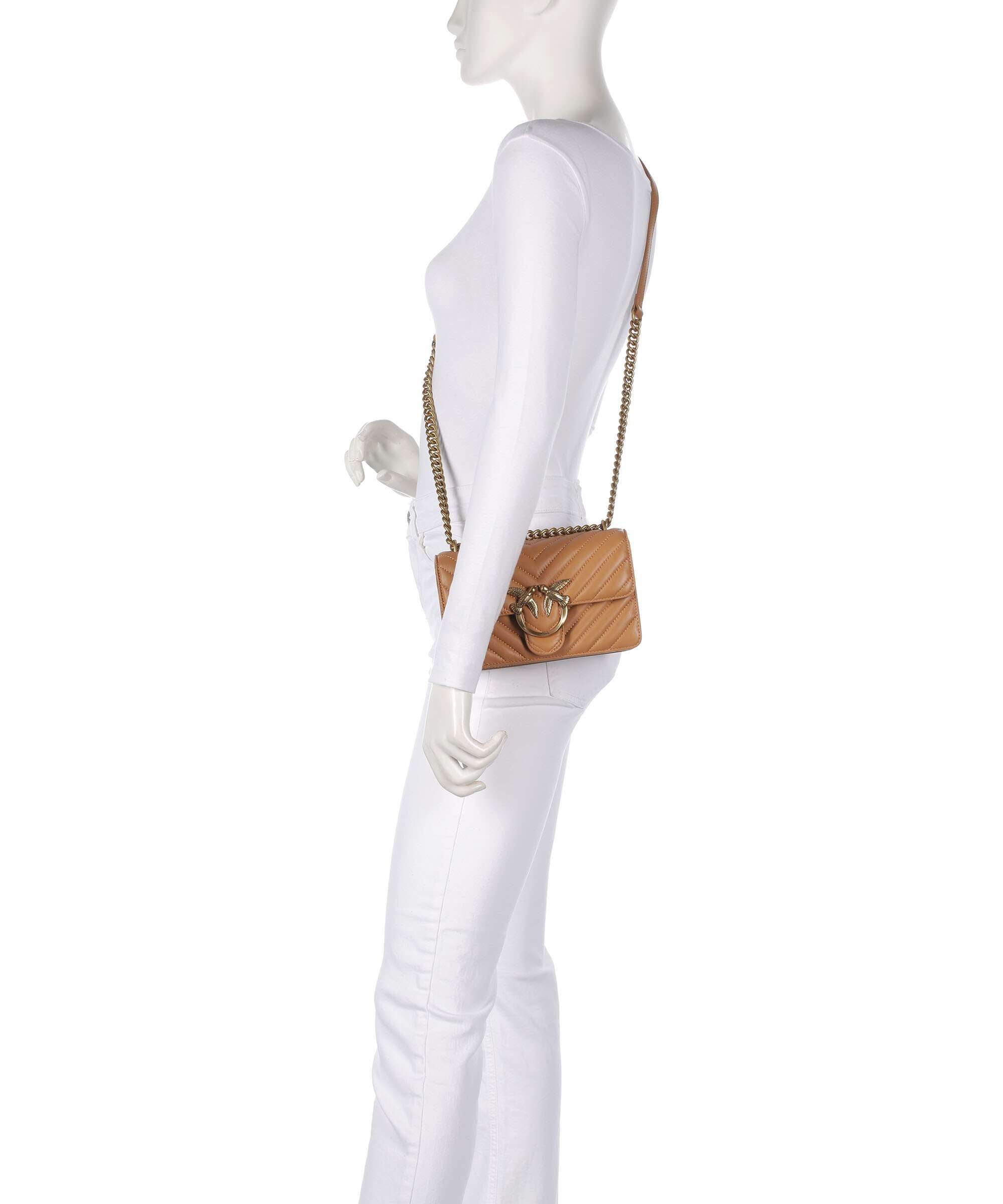 Pinko Love One Mini Shoulder bag torrone/antique gold
