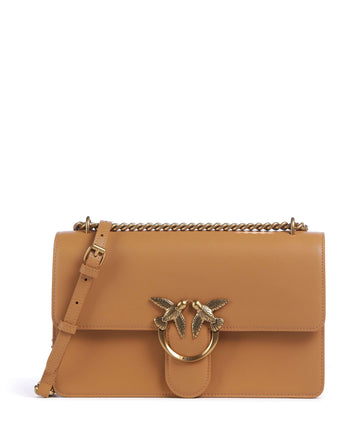 Pinko Love One Classic Taška přes rameno torrone/antique gold
