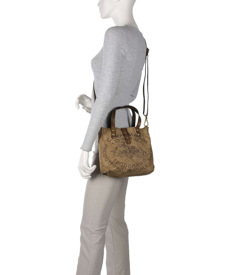 Campomaggi Handbag beige/militare/moro