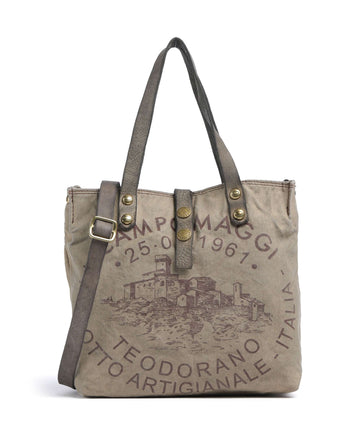 Campomaggi Kabelka beige/cement moro