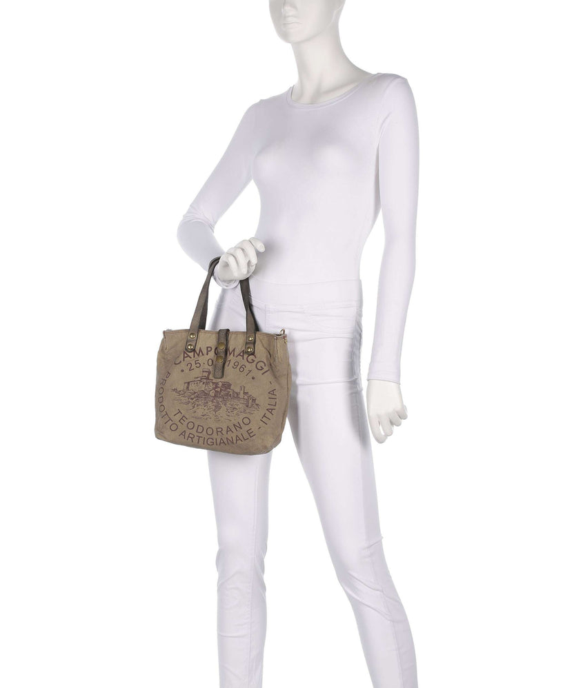 Campomaggi Handbag beige/cement moro