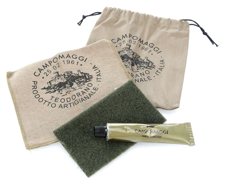 Campomaggi Tote bag verde militare/nera