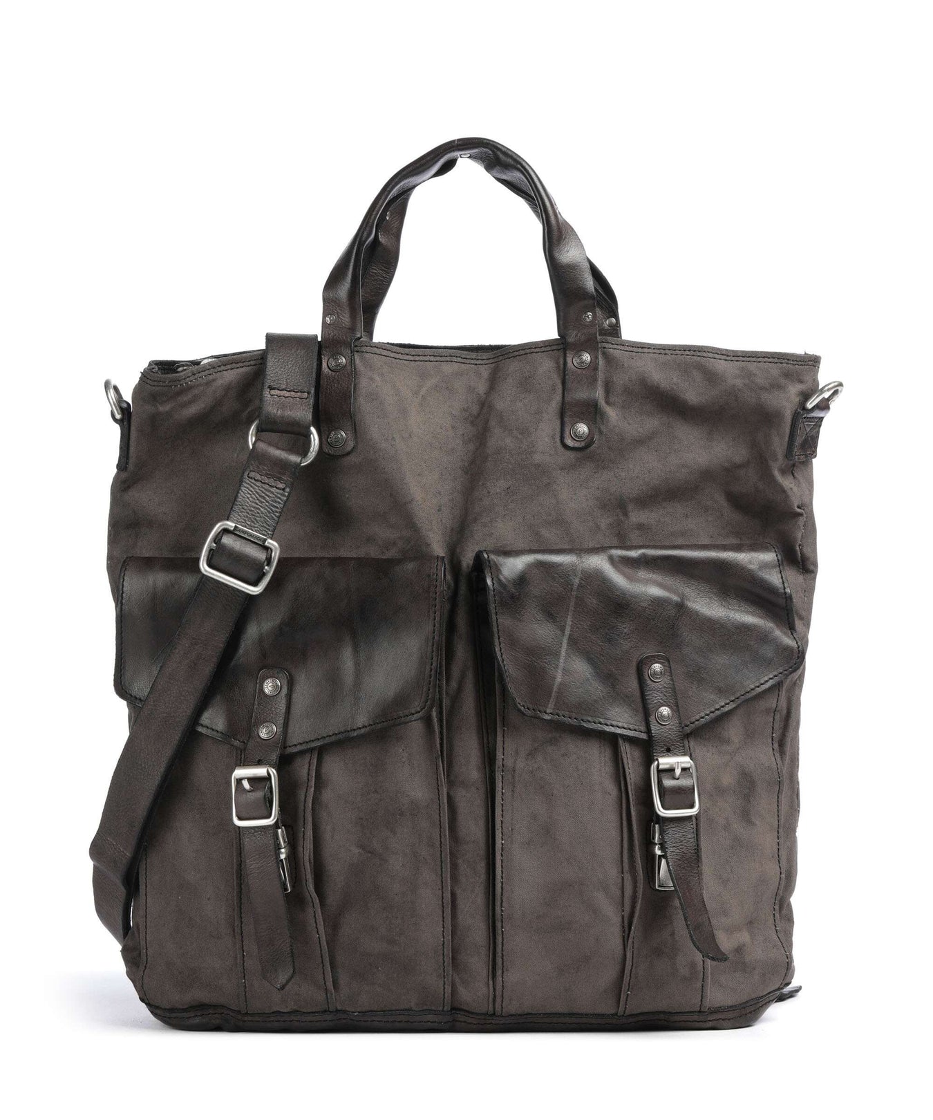 Campomaggi Backpack bag verde militare/grigio