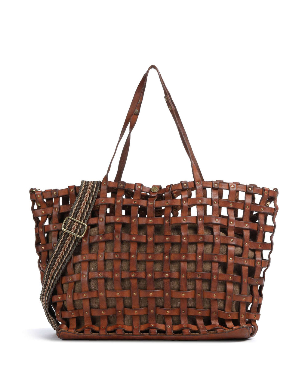 Campomaggi Tote bag cognac/bronze