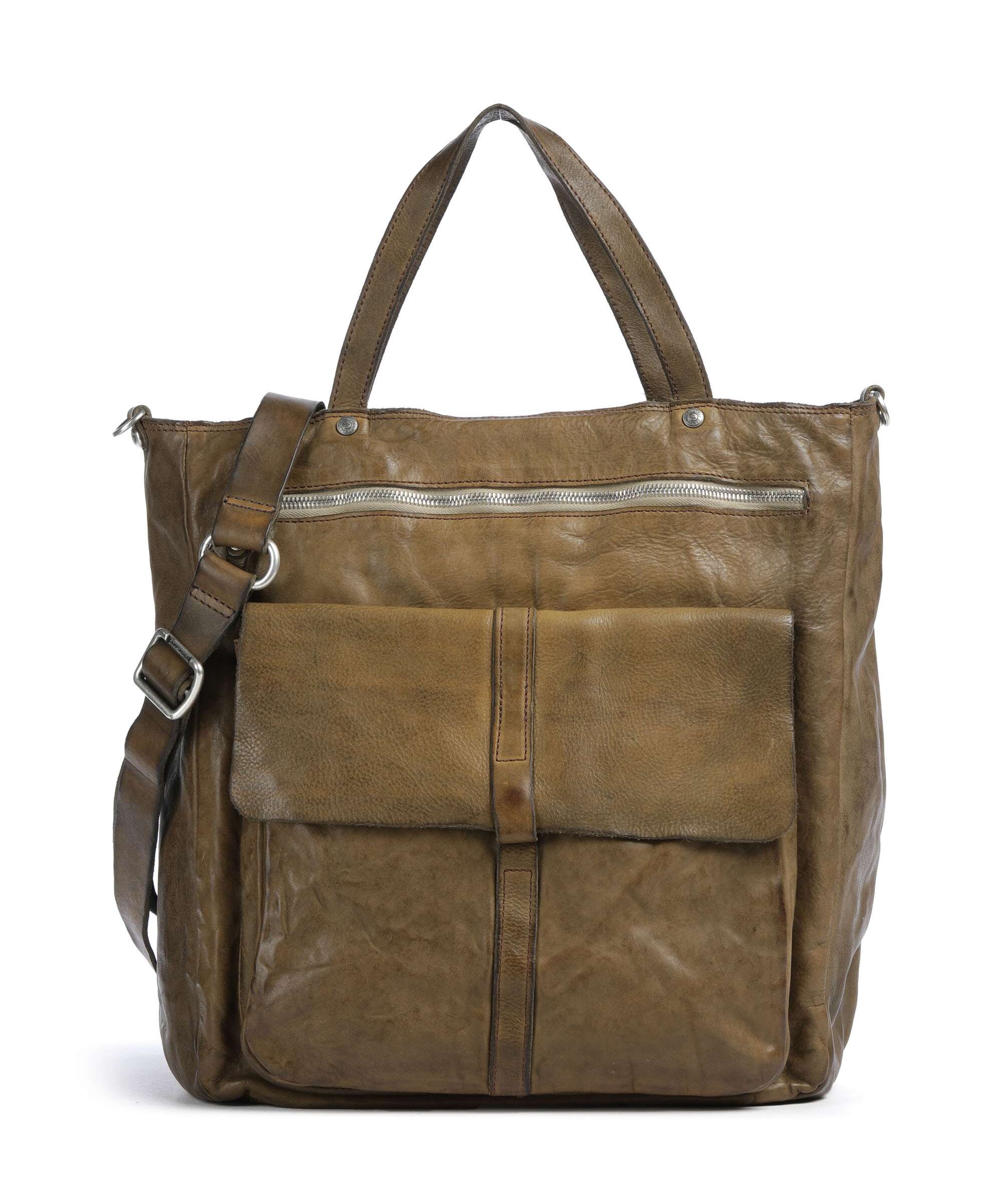 Campomaggi Tote bag verde militare