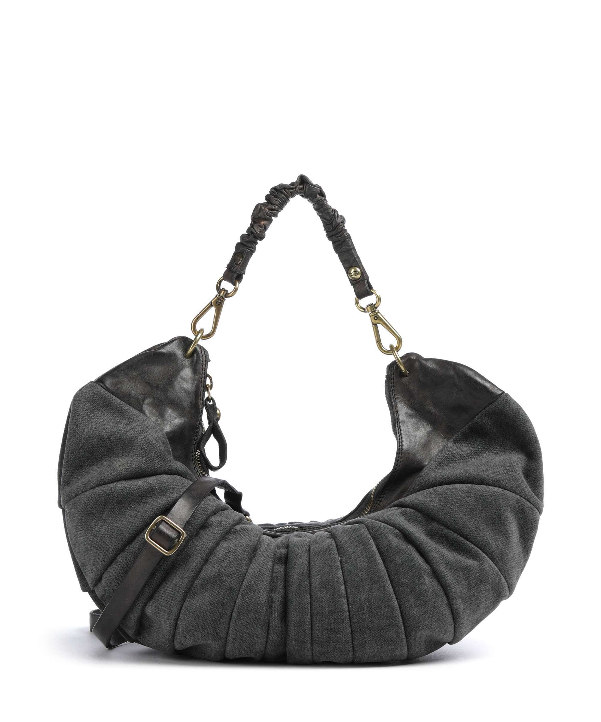 Campomaggi Hobo bag grey/dark grey